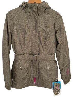 Firefly Nora Long Insulated Jacket Burnt Olive S